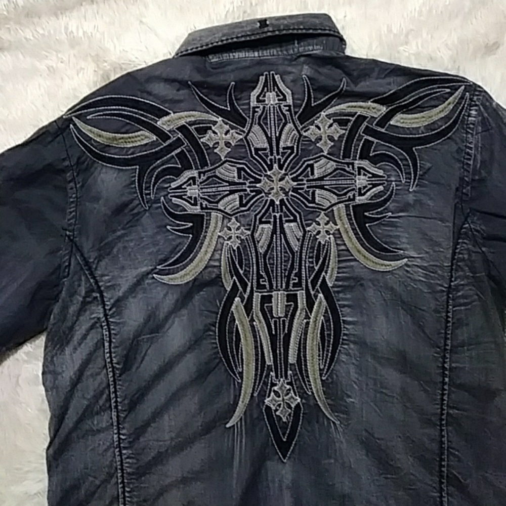 Embroidered Button down shirt